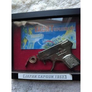 Japanese Cap Gun By YACHT 1958 Framed Excellent Condition
